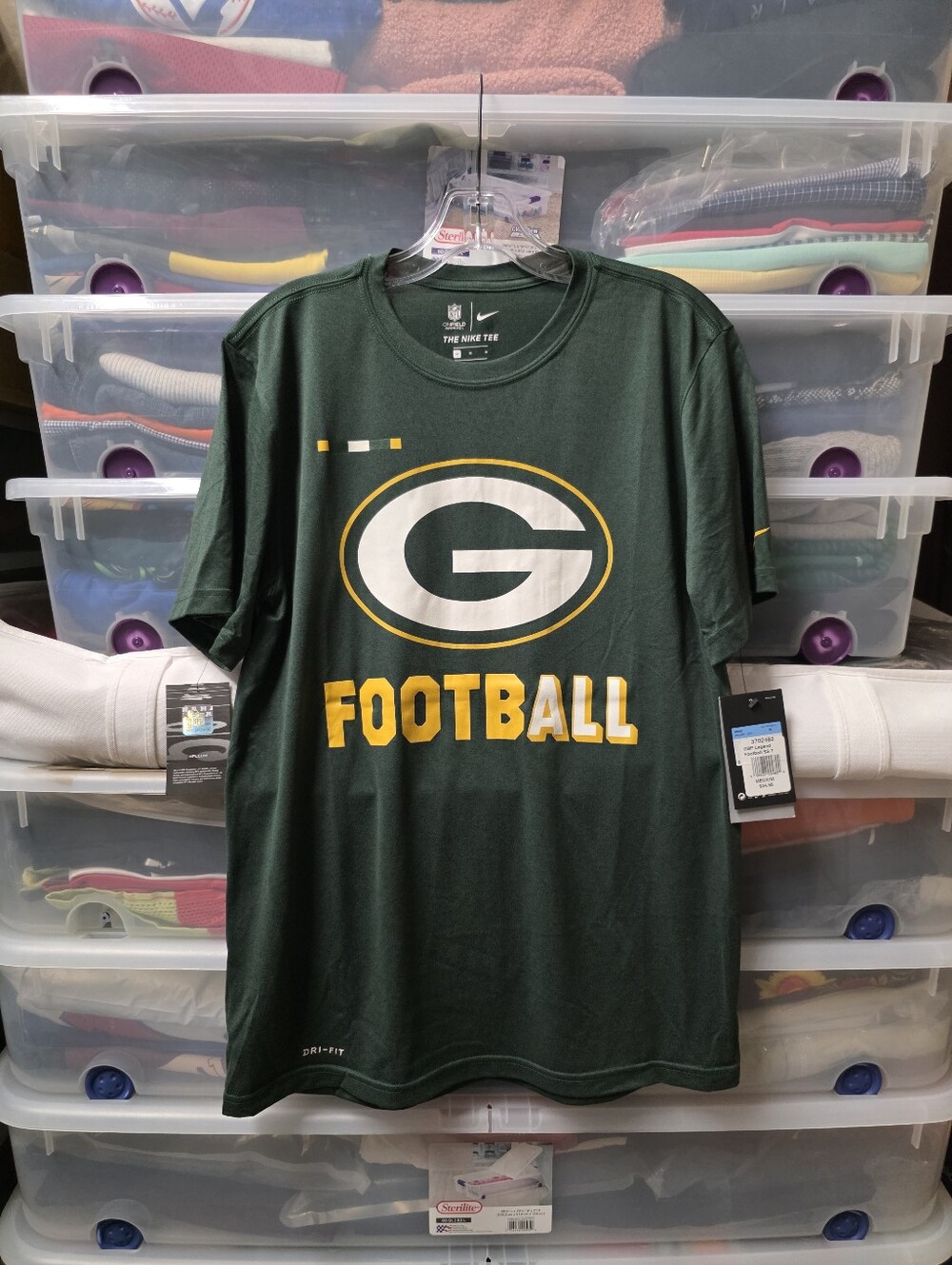 Nike Green Bay Packers NFL Football Dri-FIT T-Shirt Men's Size M Green